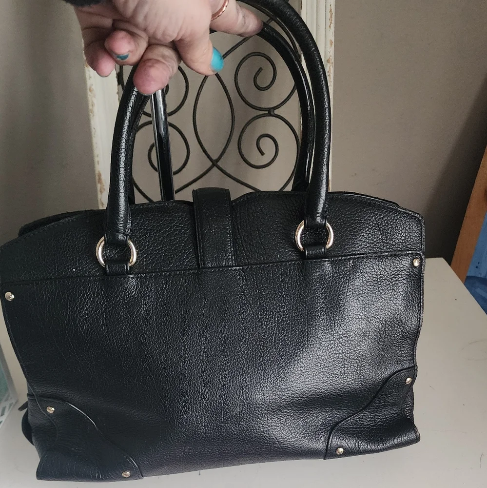 Coach MERCER 30 Black Leather Women's Bag 11 X 8 X 6 Approx - Picture 2 of 9